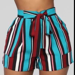 Fashion Nova Striped Shorts